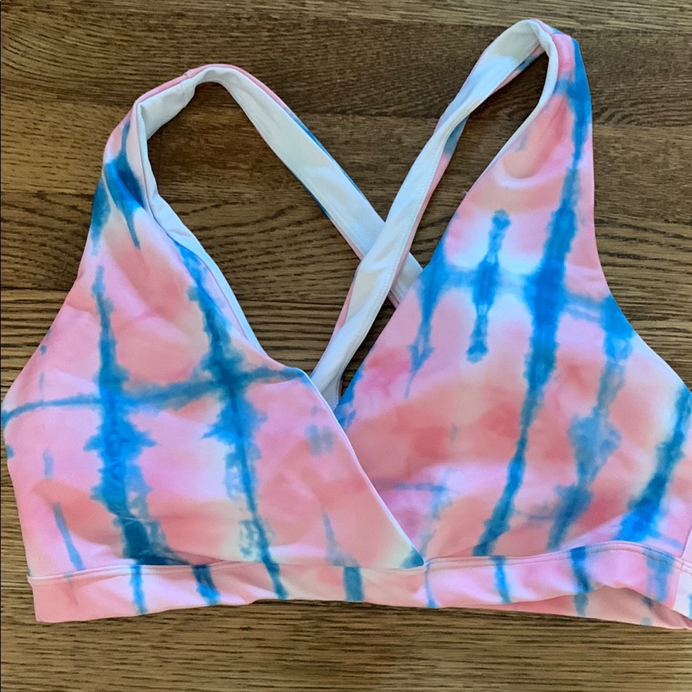 EleVen by Venus Williams Pink and Blue Sports Bra